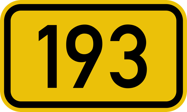 Bundesstraße 193 number svg