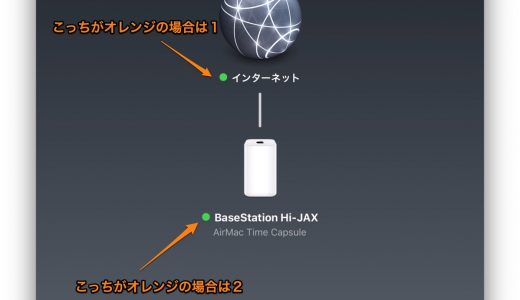 time capsuleを使っていて突然ネットに繋がらなくなった場合のTips