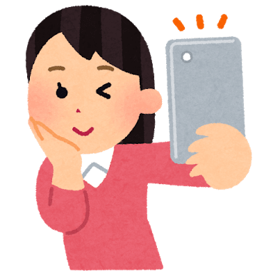 Smartphone jidori selfy woman