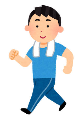Sport walking man