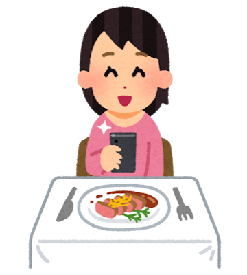 Food smartphone satsuei