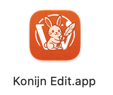 macOSのアプリを作ったよ！ーKonijn Edit